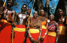 Ethnologie Kénia - Réserve De Samburu - Danseurs - Photo Stéphane Frances - Carte Non Circulée - África