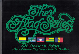 UNO NEW YORK, Mappe Flaggen 1986, Postfrisch **, 499-514 - Ungebraucht