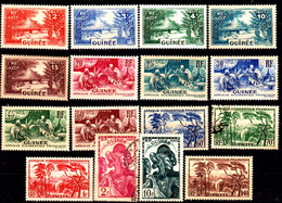 28) French Guinea: Stamps Issued By 1938 (+/o) LH/Used-Quality And Price In Your Opinion. - Andere & Zonder Classificatie