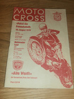 Moto Cross Gumpelstadt , 26.08.1979 , Motocross , Programmheft / Programm / Rennprogramm , Program !!! - Motos