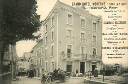 Souillac * Grand Hôtel Moderne L. HEBRARD Propriétaire * Automobile Ancienne - Souillac