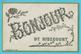 * Ribecourt Dreslincourt (Dép 60 - Oise - France) * (G. Compiègne Phot Lib Noyon) Bonjour De Ribecourt, Glitter, Old - Ribecourt Dreslincourt