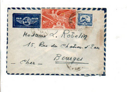 COCHINCHINE AFFRANCHISSEMENT COMPOSE SUR LETTRE DE SAÏGON POUR LA FRANCE 1947 - Storia Postale