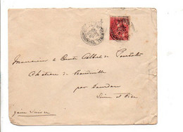 COCHINCHINE SEUL SUR LETTRE POUR LA FRANCE 1908 - Storia Postale