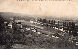 CHAMPIGNY, VUE PRISE DU HAUTE DE LA COTE VERS CHENNEVIERES REF 4758 VEZ - Champigny