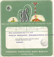 Portugal 1966 , SOS Telegraph , Radio Marconi  Porto Stamp - Cartas & Documentos