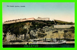 QUÉBEC CITY - THE CITADEL FROM ST LAWRENCE RIVER - ANIMATED WITH SHIP - NOVELTY MFG & ART CO LTD - - Québec - La Citadelle