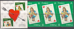 Poland 1997 - Playing Cards: Queen And King Of Hearts - Booklet - Mi MH 1 (3634-3635) ** MNH - Carnets