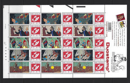 BELGIQUE - BELGIE Mijn Zegel DUOSTAMP  -  Volledig Vel Van 15 Postzegels KUIFJE - TINTIN - Philabédés