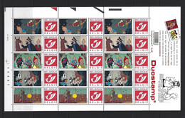 BELGIQUE - BELGIE Mijn Zegel DUOSTAMP  -  Volledig Vel Van 15 Postzegels KUIFJE - TINTIN - Philabédés (comics)