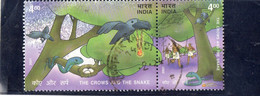 2001 India - Favola Indiana - I Corvi E Il Serpente - Oblitérés