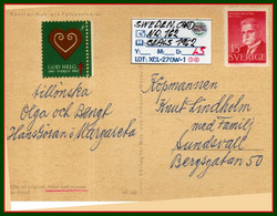 EUROPE:SWEDEN#: ORIGINAL COVER#WITH CHRISTMAS-SEALS-STAMPS#TUBERCULOCIS# (XCL-270W-1 (14) - Maximumkaarten (CM)