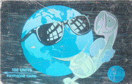 UK, Light-01, Light Fantastic Globe With Glasses And Phone, Hologram Card, 2 Scans  DEMO No Control - Autres & Non Classés