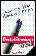 G 178 C&C 2235 SCHEDA TELEFONICA USATA PENTEL KREATIVO VARIANTE PUNTO SU OCR - [3] Erreurs & Variétées