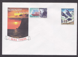 NORVEGE ENVELOPPE CAP NORD HURTIGRUTEN EXPRESS COTIER 1993 - Lettres & Documents