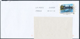 France-MonTimbraMoi - Le Loing à Moret Sur Loing YT MTAM1 Sur Lettre Du 18-01-2013 - Storia Postale