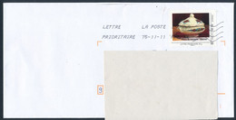 France-MonTimbraMoi - Pièce De Vaisselle Obernai YT MTAM1 Sur Lettre Du 15-11-2011 - Covers & Documents
