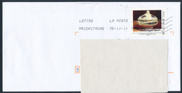 France-MonTimbraMoi - Pièce De Vaisselle Obernai YT MTAM1 Sur Lettre Du 15-11-2011 - Brieven En Documenten