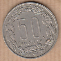 BANQUE CENTRALE CENTRAFRICAINE-CONGO-GABON       Pièce De Monnaie  De 50F   Année 1961 - Sin Clasificación