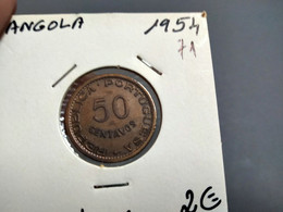 ANGOLA 50 CENTAVOS 1954 (G#28-71) - Angola