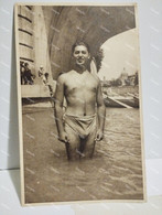 Italy Italia Naked Nude Boy Tiber River Rome  19x11,5 Cm - Luoghi