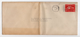 1932. UNITED STATES,CHICAGO,2 $  STATIONERY STAMPED COVER,USED TO MILWAUKEE,FOLDED - 1921-40