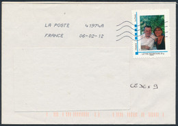 France-MonTimbraMoi - Photo Privée - Couple - YT MTAM 4 Sur Lettre Du 06-02-2012 - Cartas & Documentos