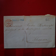 LETTRE GENEVE POUR THONON 1847 PRESIDENT DE LA BOULANGERIE NORMALE - Marcofilia