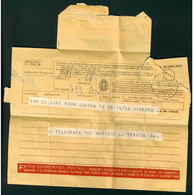 CLG201 - TELEGRAMMA STORIA POSTALE 1942 DA ZARA A  ROMA - Marcophilia