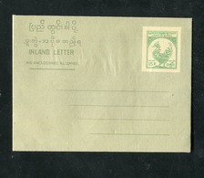 "BURMA" Faltbrief INLAND LETTER "15 P" ** (3946) - Myanmar (Burma 1948-...)