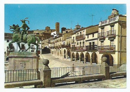 PLAZA MAYOR Y ESTATUA DE FRANCISCO PIZARRO / GRAND  -PLACE / MAYOR SQUARE - TRUJILLO - CACERES.- ( ESPAÑA). - Cáceres