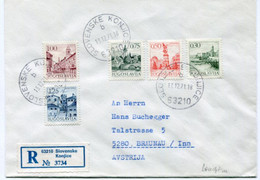 YUGOSLAVIA 1971 Town Views Definitive On Chalky Paper On Cover To Austria.. Michel  1427-30x, 1444x, - Brieven En Documenten