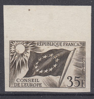 FRANCE : CONSEIL DE L'EUROPE N° 20 ESSAI DE COULEUR NON DENTELE NEUF ** GOMME SANS CHARNIERE - Essais De Couleur 1945-…