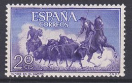 1960 Spanien Stierkampf / Corrida De Toros Mi: ES 1152**/ Y&T: ES 944**  Stiere Und Berittene Hüter - Autres & Non Classés