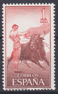 1960 Spanien Stierkampf / Corrida De Toros Mi: ES 1158**/ Y&T: ES 950** " Paso Por Alto" Vorbeilenken Des Stiers - Autres & Non Classés