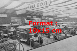 Reproduction Photographie Ancienne Du stand Des Automobiles Peugeot à La Foire De Lille En 1930 - Altri & Non Classificati