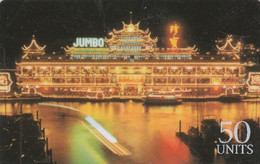United States, US-SPR-0053Da, Jumbo Floating Restaurant 50U (Big Right White Value), Unused, 2 Scans. Exp : 12/96. - Sprint