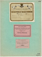 DISTRIBUTION DES PRIX DOLE DIJON 1878 1888 - Diplômes & Bulletins Scolaires