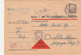 Nachnahme Beleg 1961 Mit Heuss 60 Pf. - Other & Unclassified