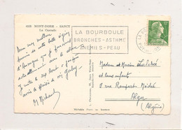 FRANCE 17-8-1956 MARIANNE DE MULLER SUR CARTE POSTALE DE LA BOUBOULE POUR ALGER - 1955-1961 Marianne Of Muller