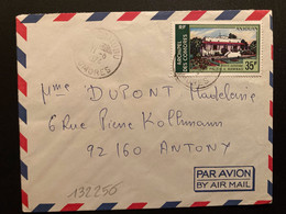 LETTRE Pour La FRANCE TP PALAIS A BAMBAO 35F OBL.11-5 1974 MUTSAMUDU - Lettres & Documents