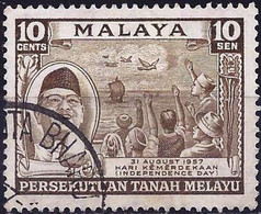 Malaya ( Federation ) 1957 - Mi 5 - YT 84 ( Independence Day - Tunku Abdul Rahman ) - Fédération De Malaya