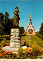 Canada Nova Scotia Grand Pre Park Church Of St Charles And Statue Of Evangeline - Autres & Non Classés