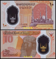 Egypt 10 Pounds，2022,  Polymer, UNC - Egypte