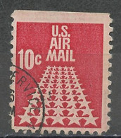 Etats Unis - Vereinigte Staaten - USA Poste Aérienne 1968 Y&T N°PA69h - Michel N°F939Do (o) - 10c Route étoilée - 3a. 1961-… Used