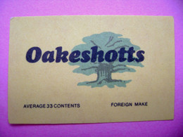 OAKESHOTTS (motive Nature) - 33 Matches - Matchbox Label (5,5 X 3,5 Cm) Czechoslovakia Export UK - Zündholzschachteletiketten