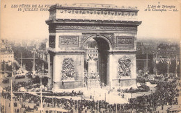 CPA - MILITARIAT - PARIS - Les Fêtes De La Victoire - 14 Juillet 1919 - L'Arc De Triomphe Et Le Cénotaphe - LL - Animée - Monumentos A Los Caídos