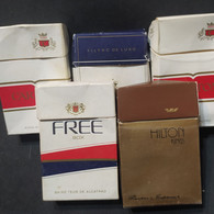 Lote 5 Cajas De Cigarrillos Cigarette Box Vacías - Origen: Brasil - Contenitori Di Tabacco (vuoti)