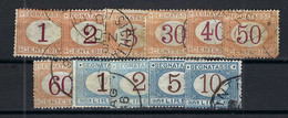 ITALIE Taxe Ca.1870-1903:  Lot D'obl. - Taxe