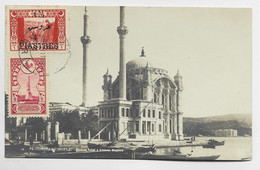 TURKEY TURQUIE 4 PIASTRES  CARTE CARD CONSTANTINOPLE  PERA 1921  STAMBOUL TO FRANCE - 1920-21 Kleinasien